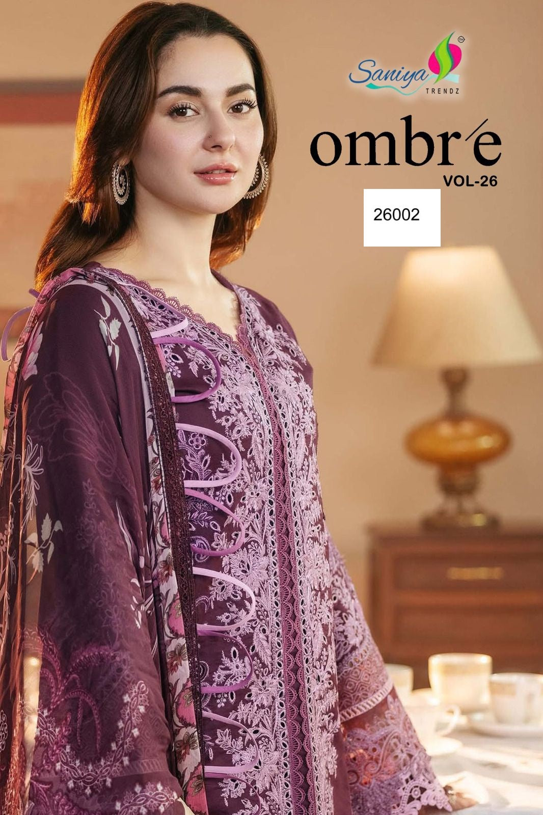 26002 Ombre Vol-26 Saniya Trendz Embroidery Pakistani Salwar Suits
