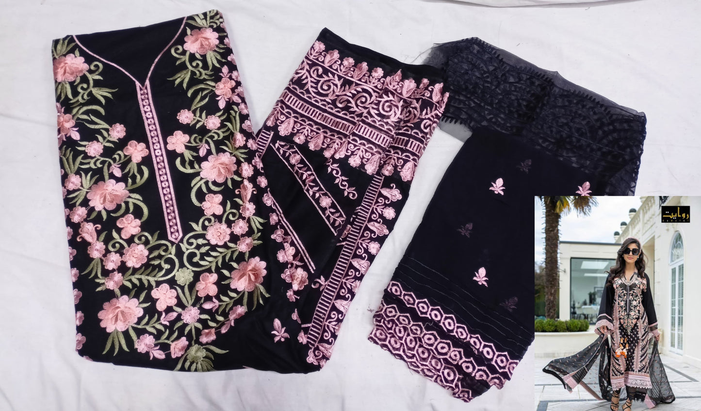 26002 Rawayat Pure Cotton Pakistani Salwar Suits