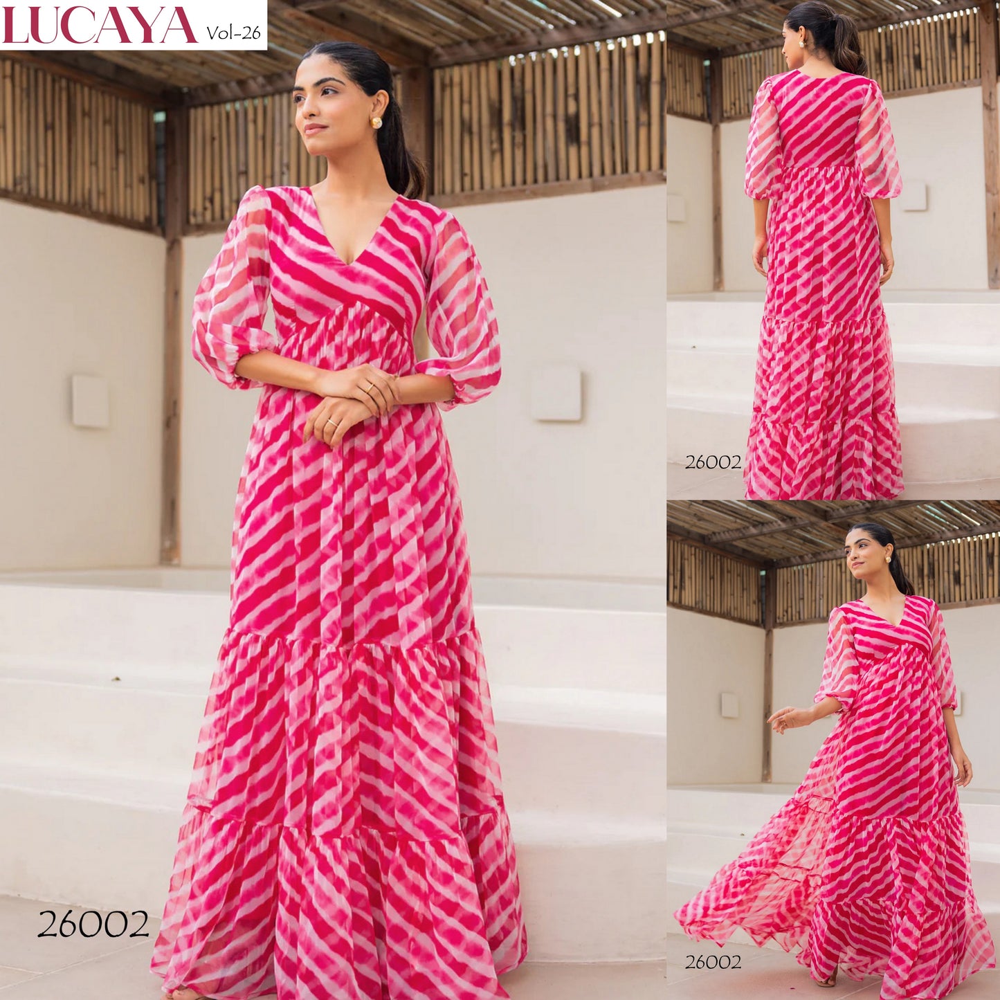 26002 Vol 26 Lucaya Faux Georgette One Piece Gown