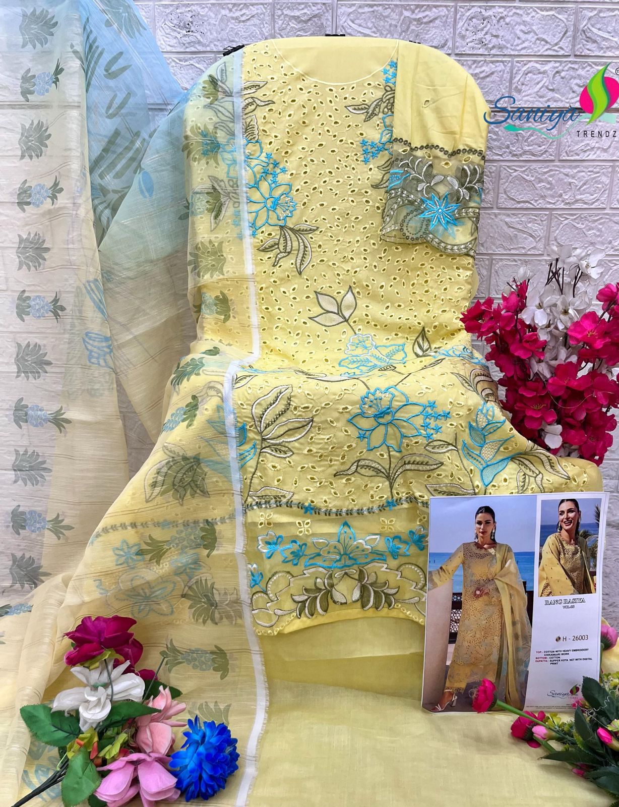 26003 Rang Rasiya Vol 26 Saniya Trendz Chikankari Pakistani Salwar Suits