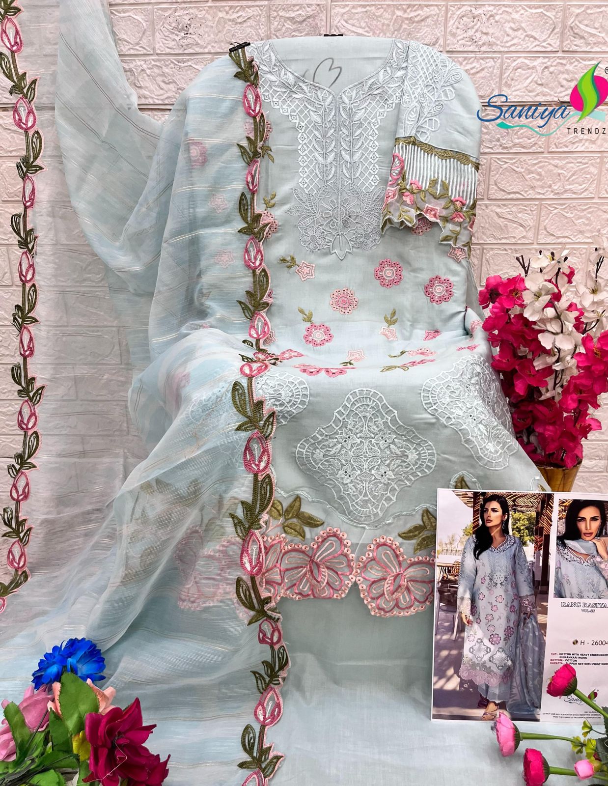 26004 Rang Rasiya Vol 26 Saniya Trendz Chikankari Pakistani Salwar Suits