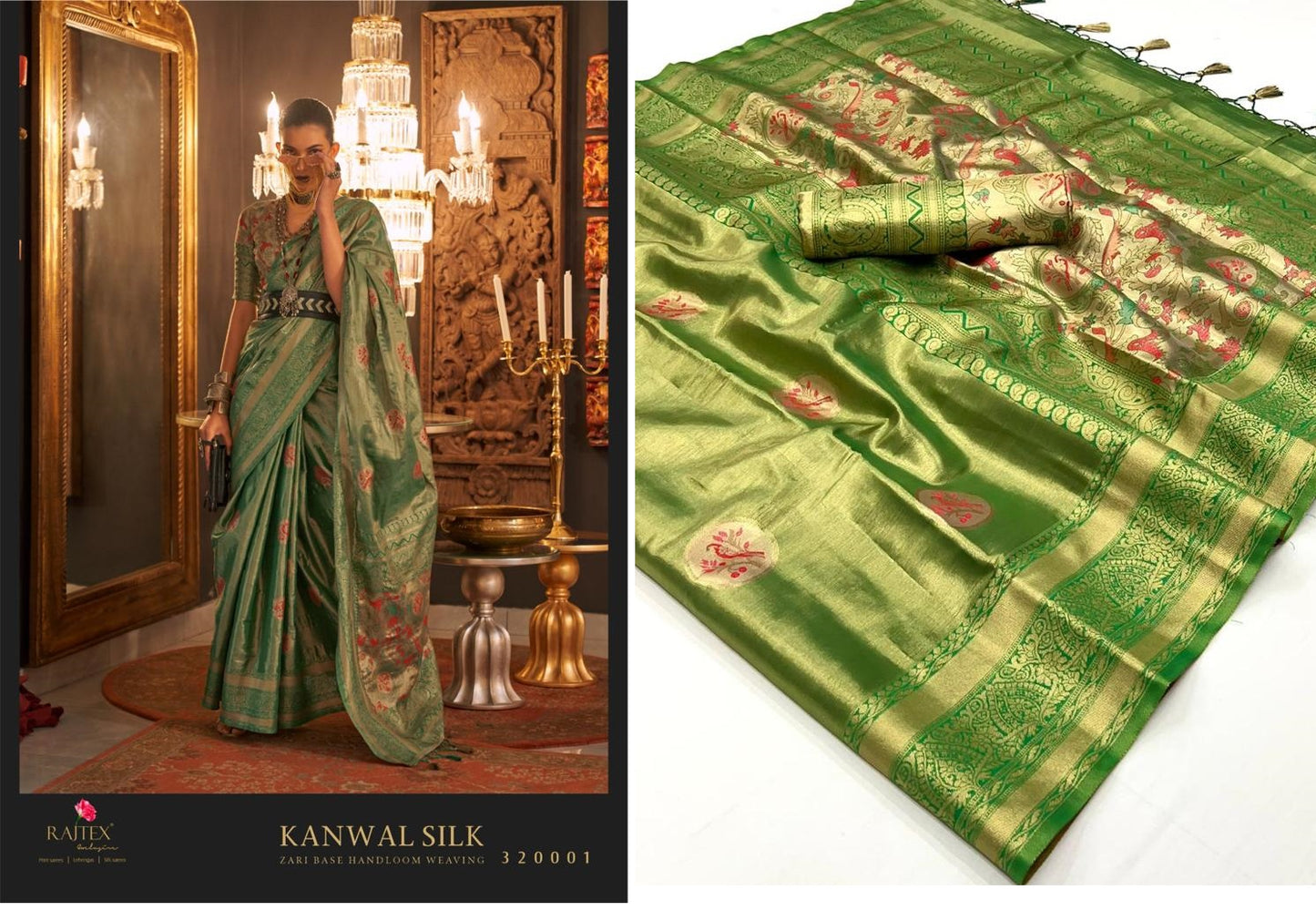 320001 Kanwal Silk Rajtex Sarees