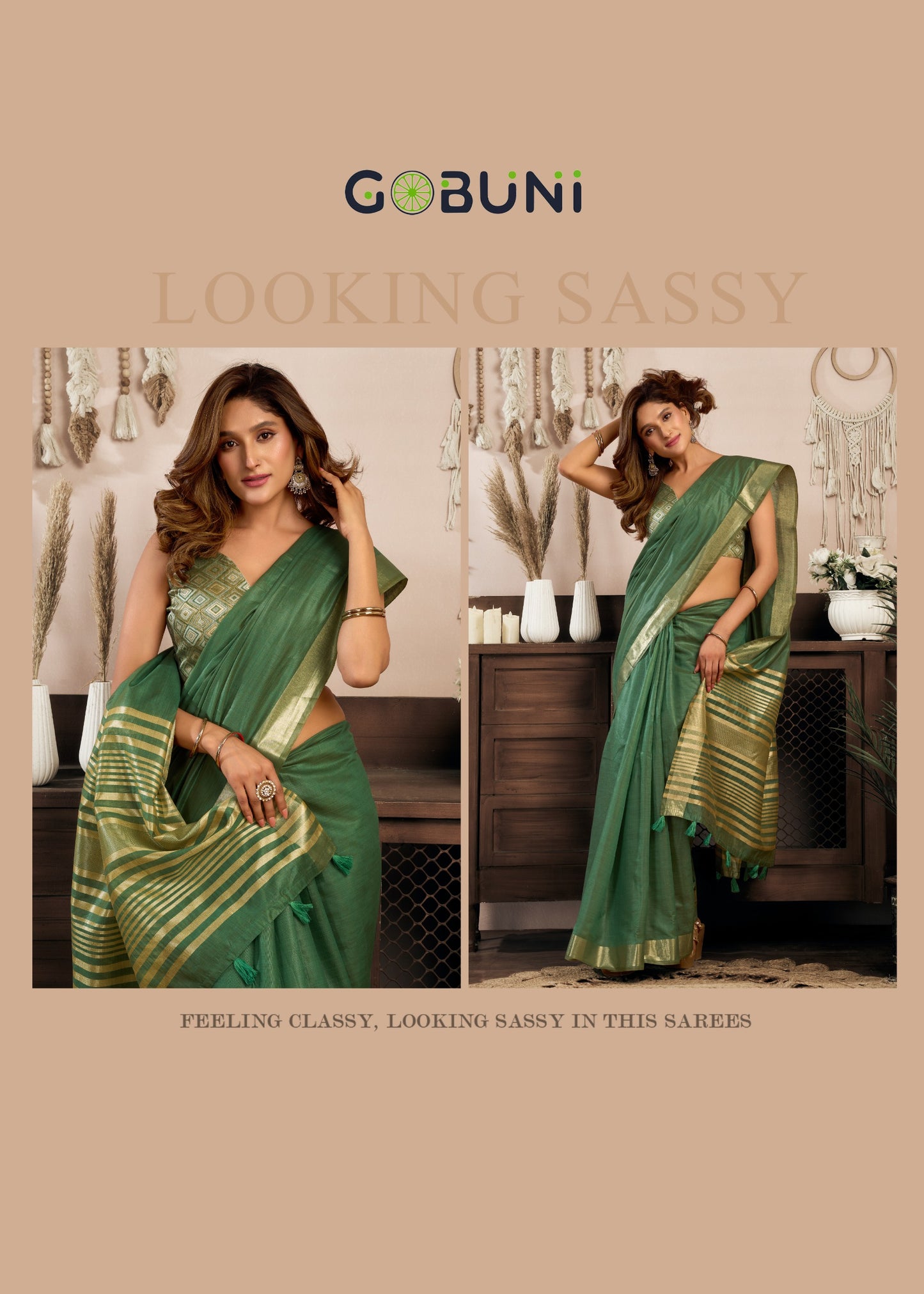 2606 Srividya Gobuni Khadi Cotton Sarees