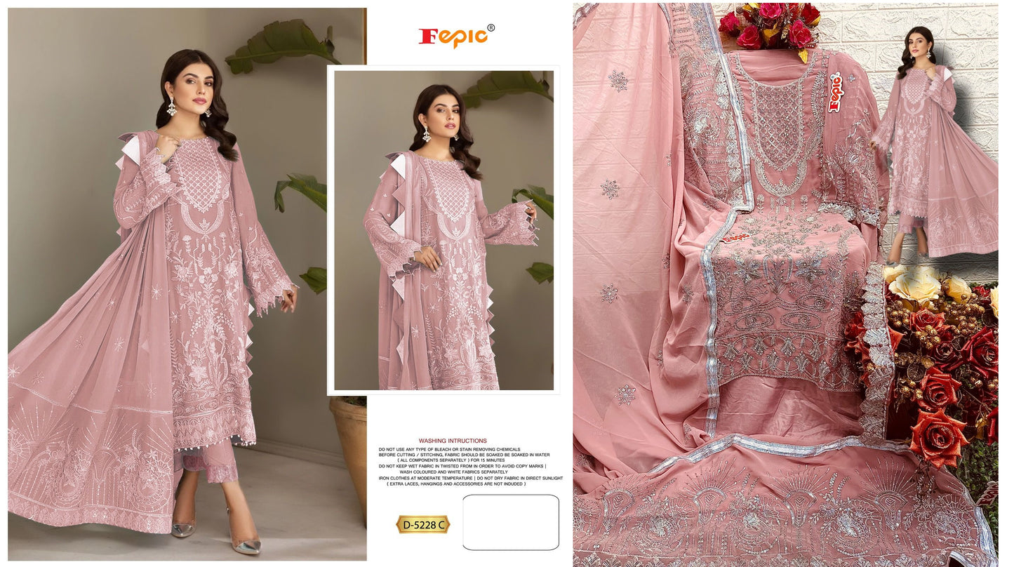 D-5228-C Rosemeen Fepic Pakistani Salwar Suits