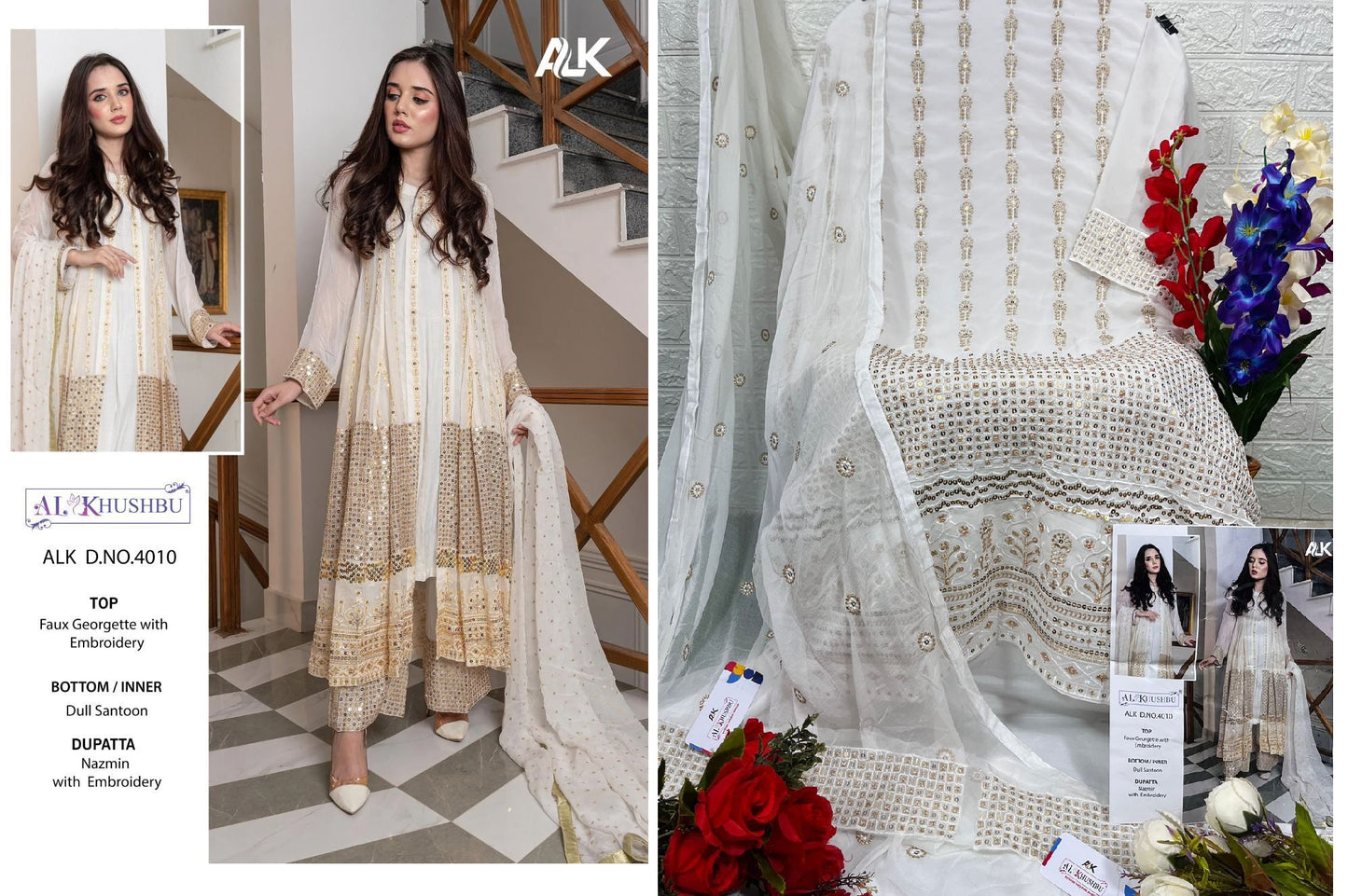 4010 Alk Pakistani Salwar Suits