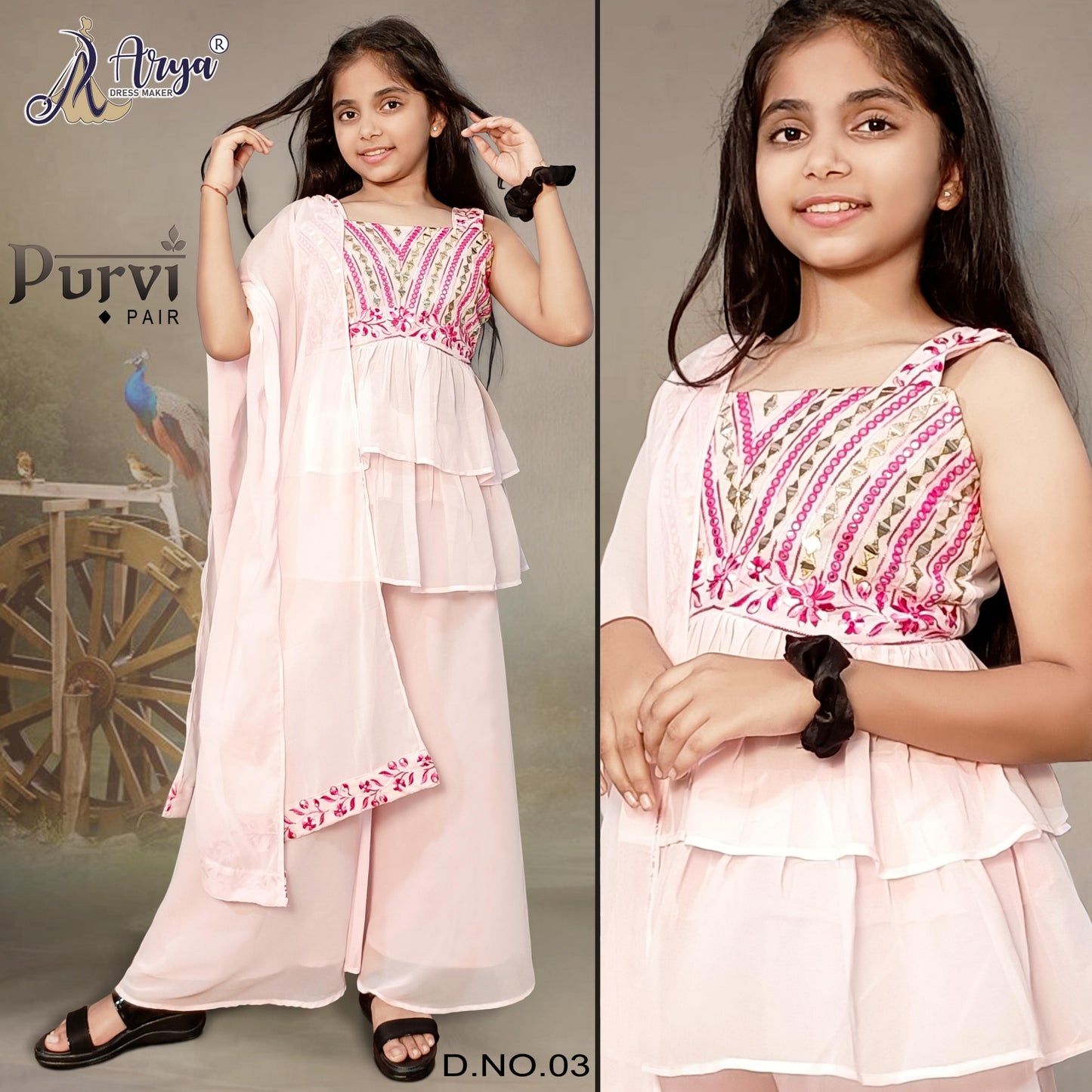 Purvi 03 Adm Girls Readymade Suit