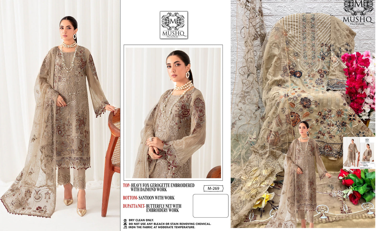 269 Mushq Pakistani Salwar Suits