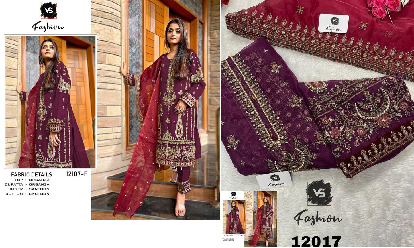 12107F Vs Fashion Pakistani Salwar Suits