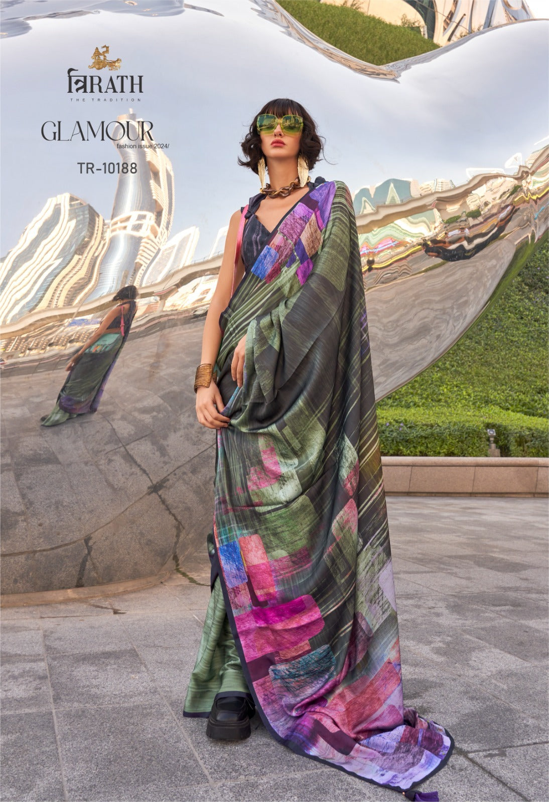 10188 Glamour Trirath Sarees