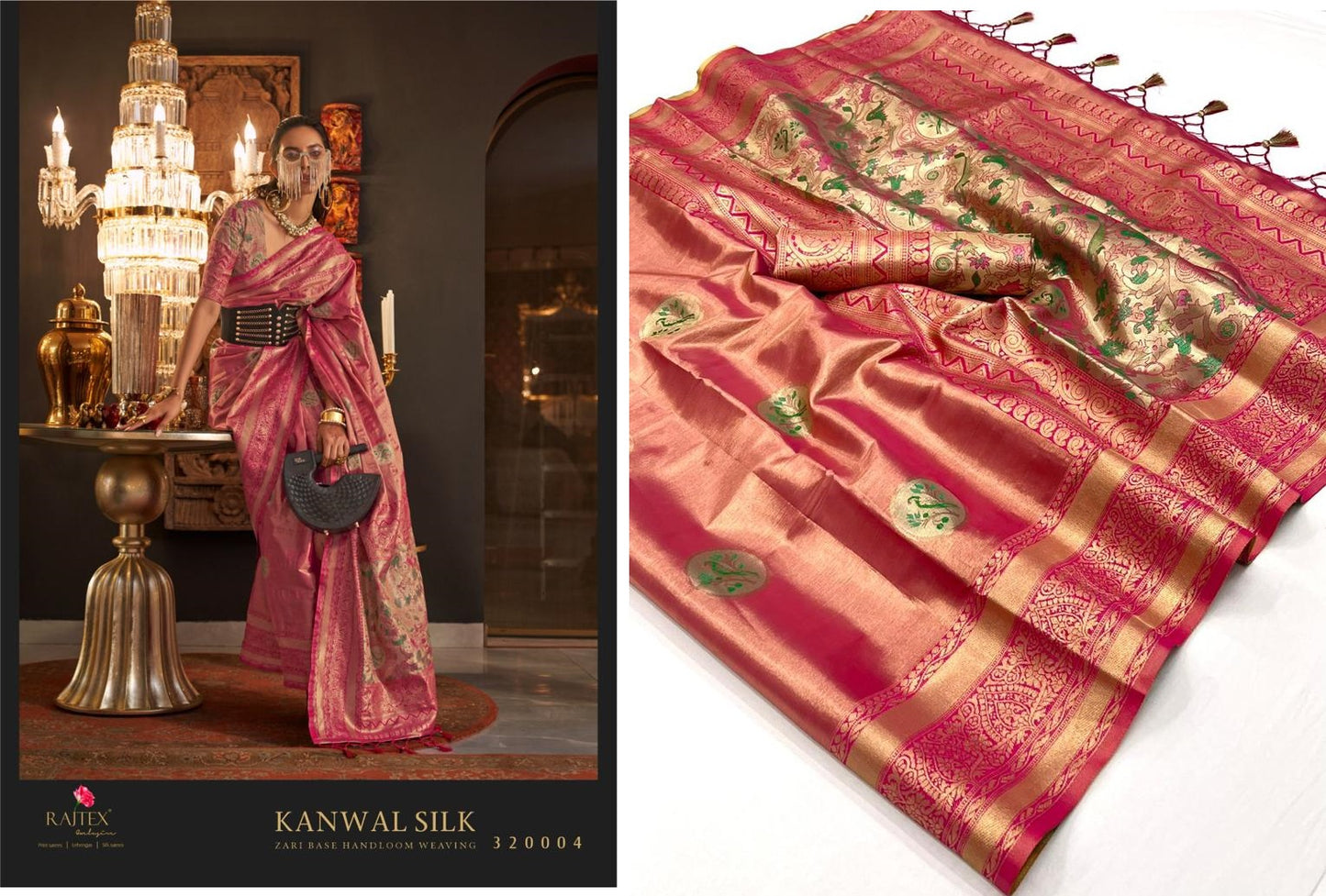 320004 Kanwal Silk Rajtex Sarees
