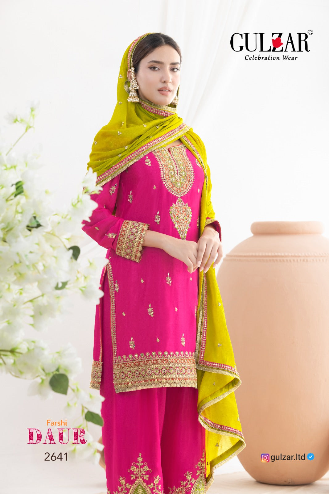 2642 Daur Gulzar Chinon Readymade Suits