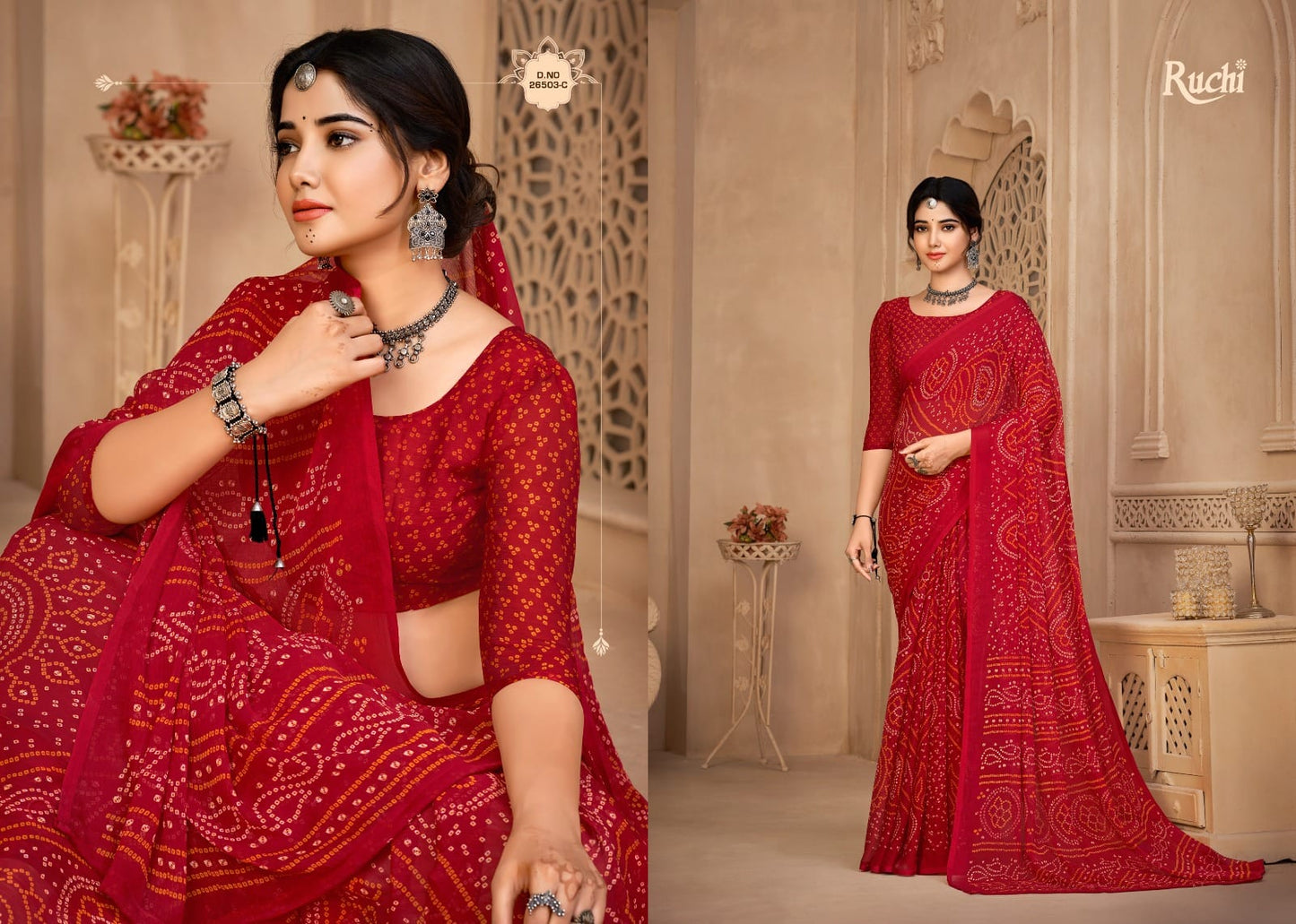 26503C Star Vol 134 Ruchi Chiffon Sarees