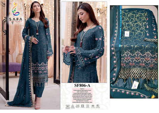 806A Safa Creation Pakistani Readymade Suits