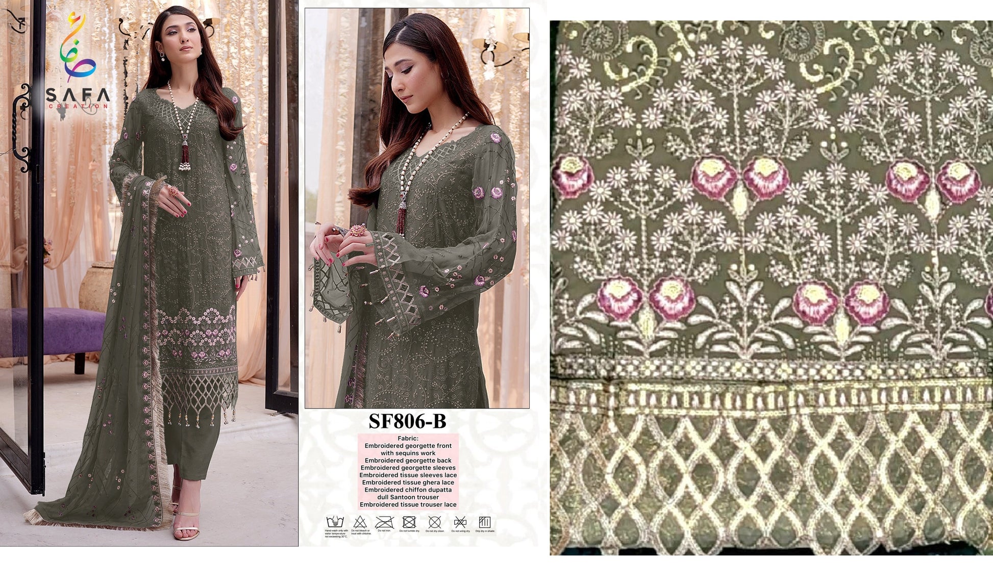 806B Safa Creation Pakistani Readymade Suits
