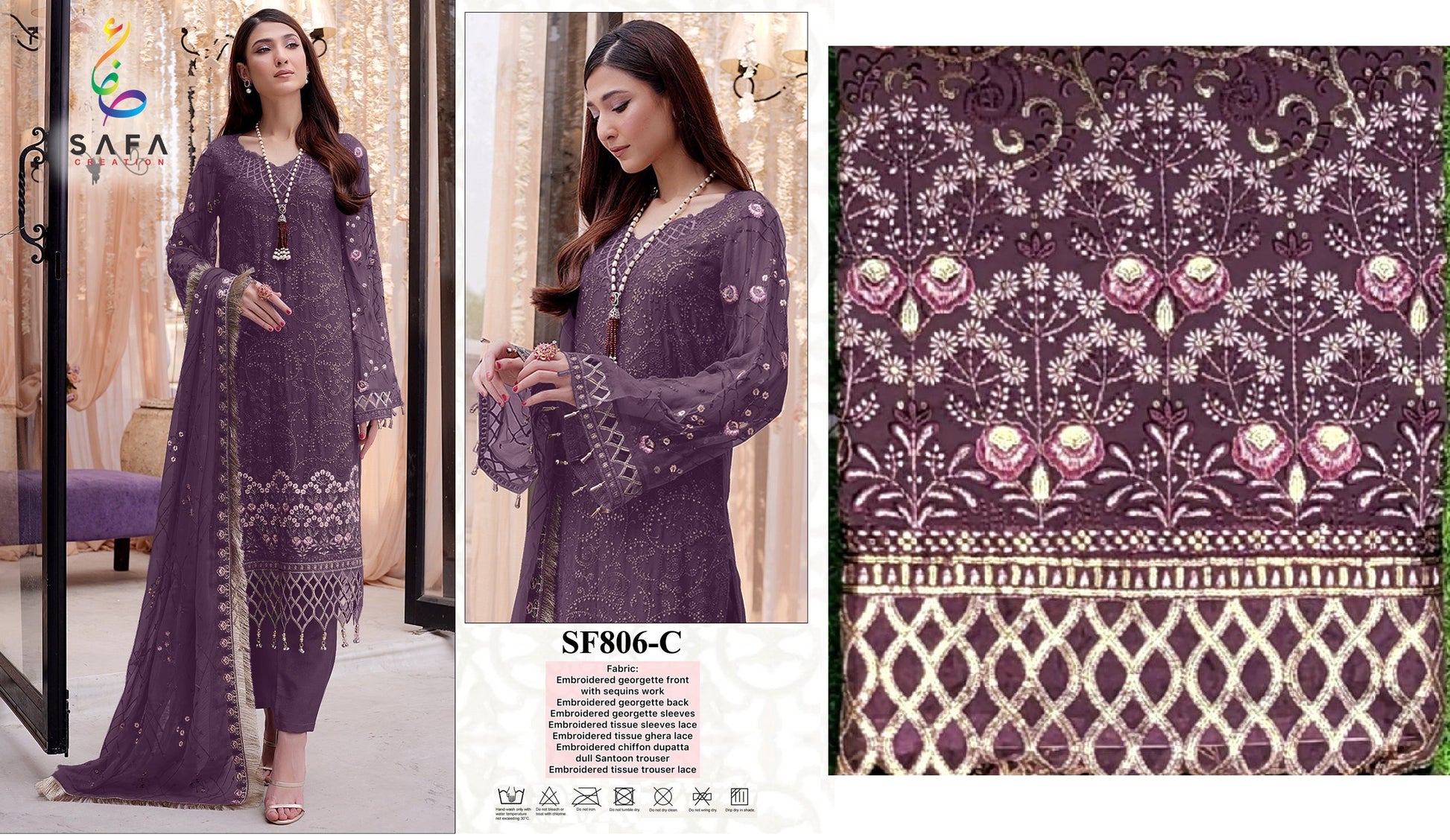 806C Safa Creation Pakistani Readymade Suits