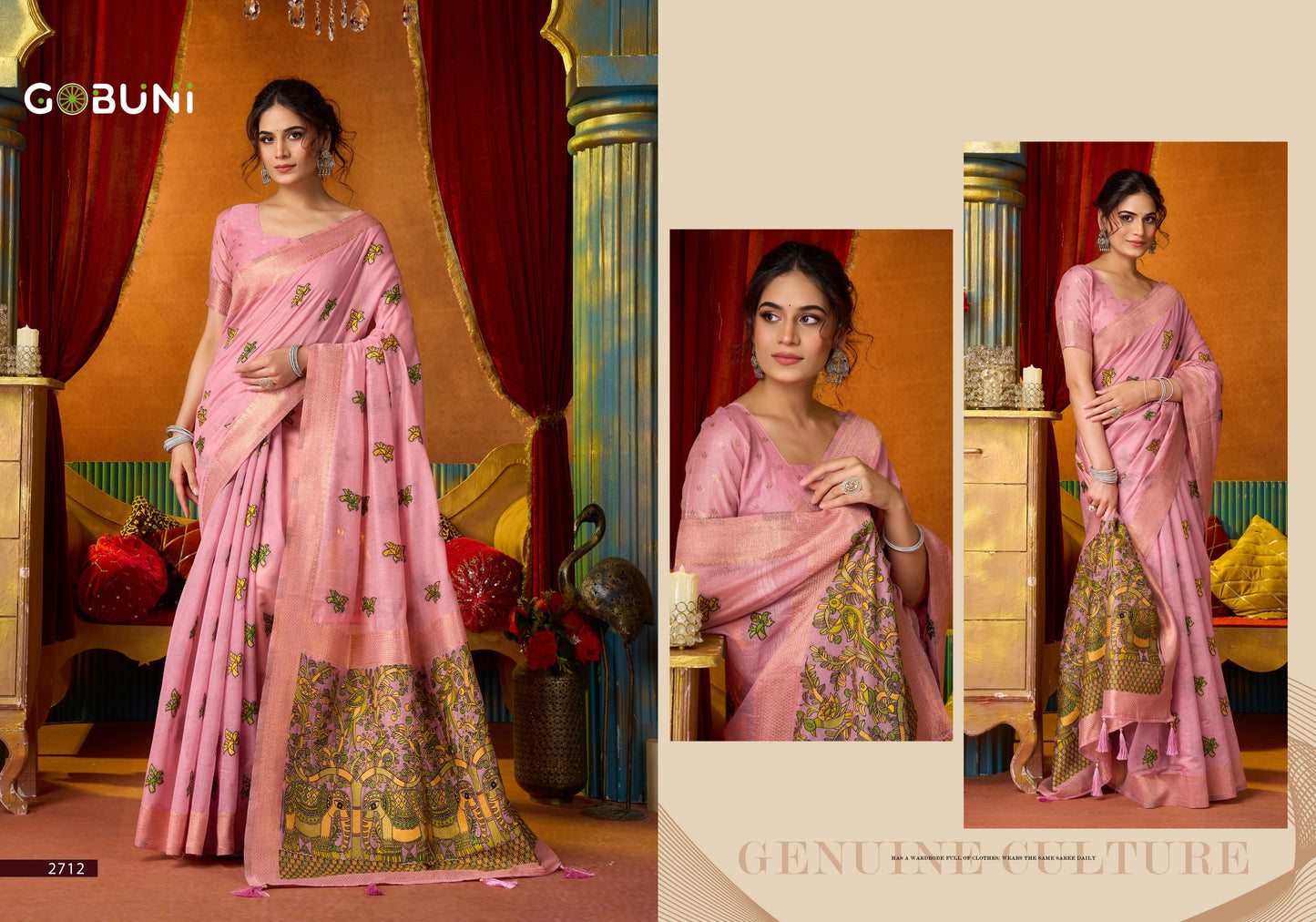 2712 Shruti Vol 2 Gobuni Khadi Cotton Sarees