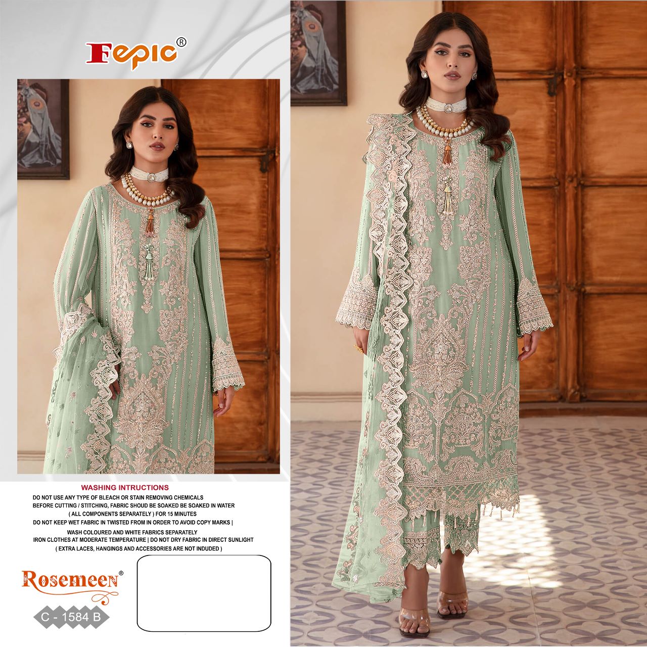 C-1584-B Rosemeen Fepic Pakistani Salwar Suits