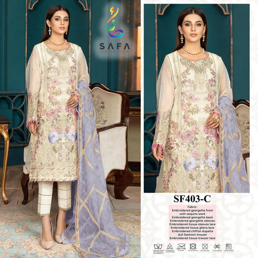 403-C Safa Creation Pakistani Readymade Suits