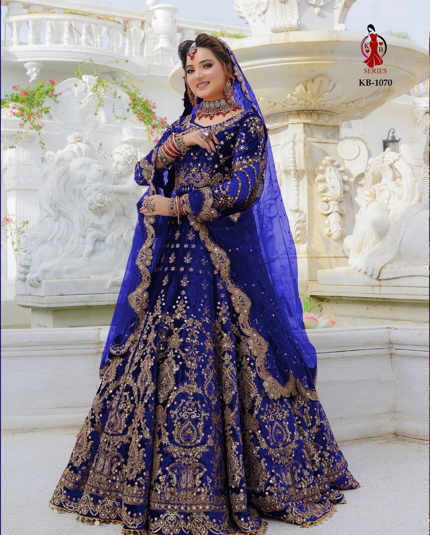 1070 Blue Kb Series Lehenga Choli