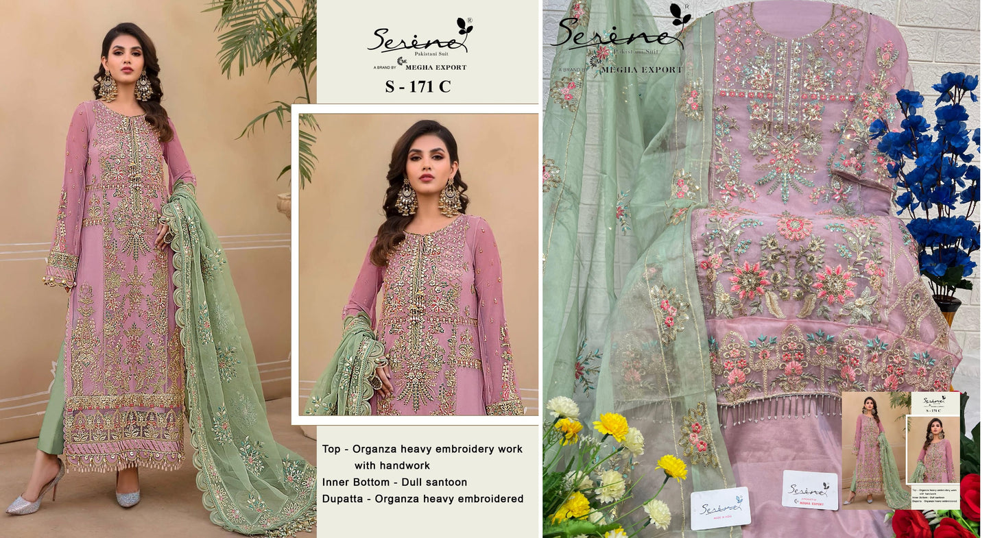 171C Serine Pakistani Salwar Suits