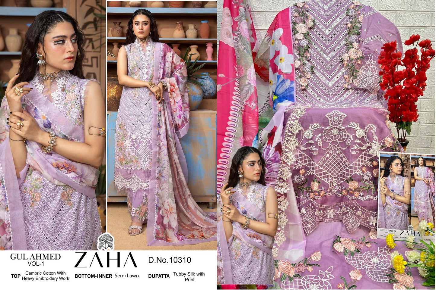 10310 Zaha Pakistani Salwar Suits