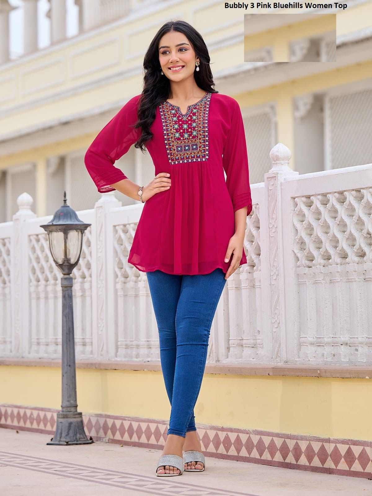 Bubbly 3 Pink Bluehills Women Top