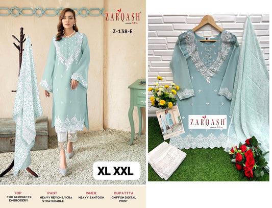 Z-138E Zarqash Pakistani Readymade Suits