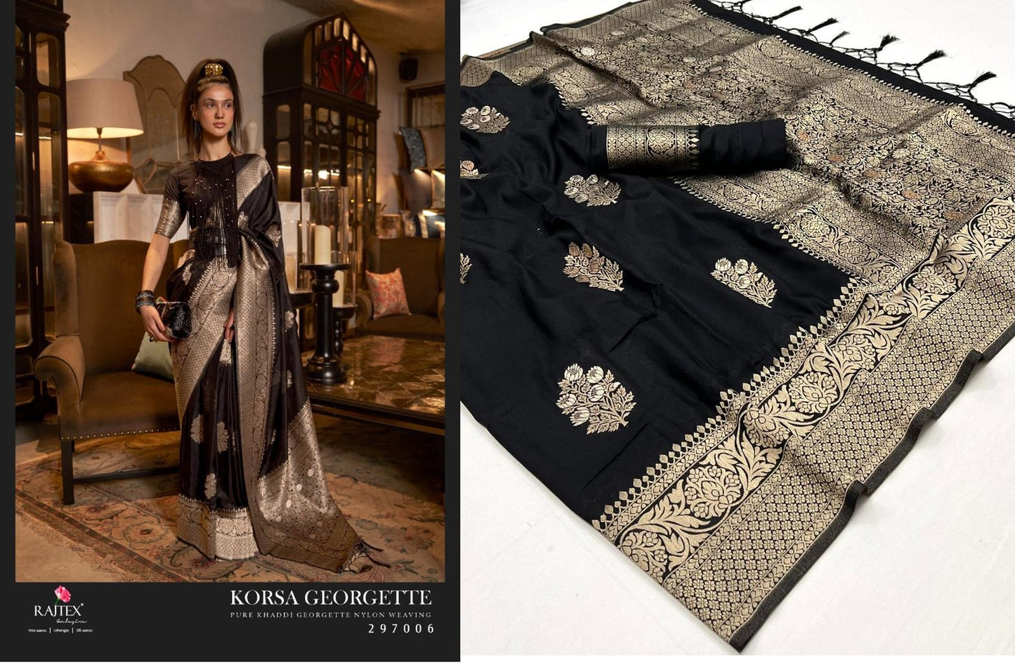 297006 Korsa Rajtex Sarees