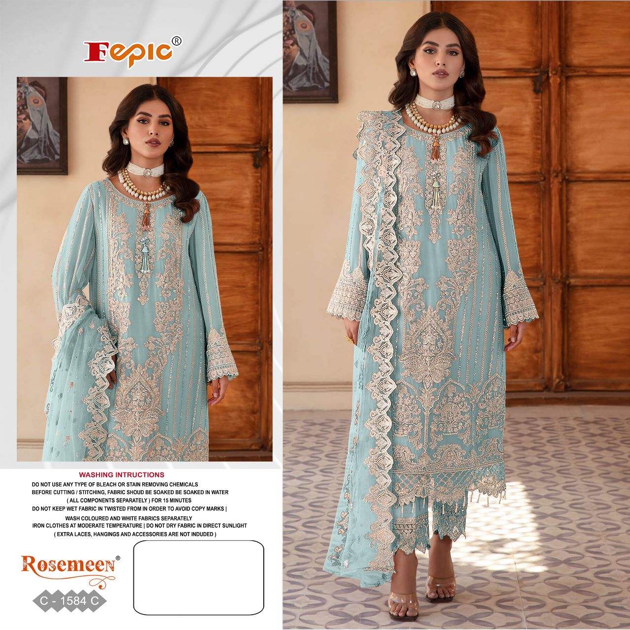 C-1584-C Rosemeen Fepic Pakistani Salwar Suits