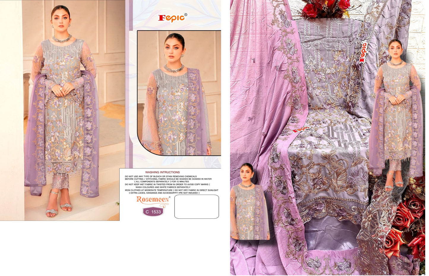 C-1533 Rosemeen Fepic Pakistani Salwar Suits