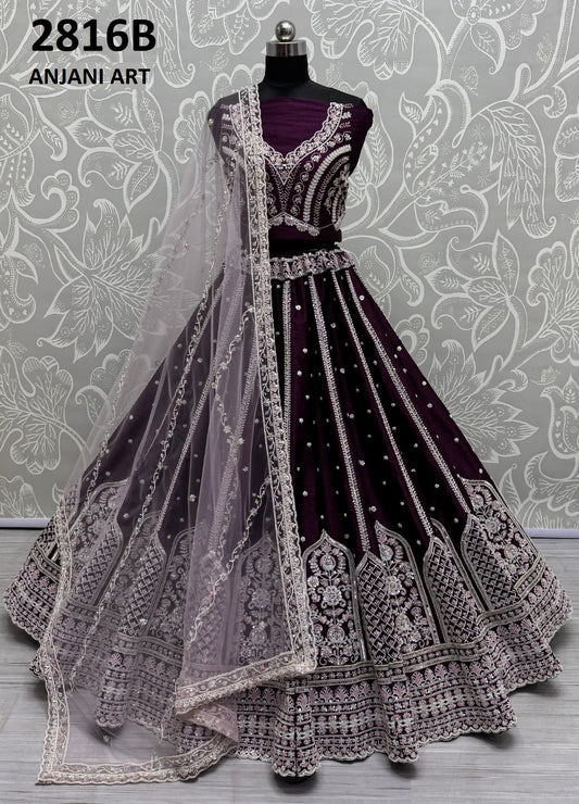 2816B Anjani Art Silk Lehenga Choli