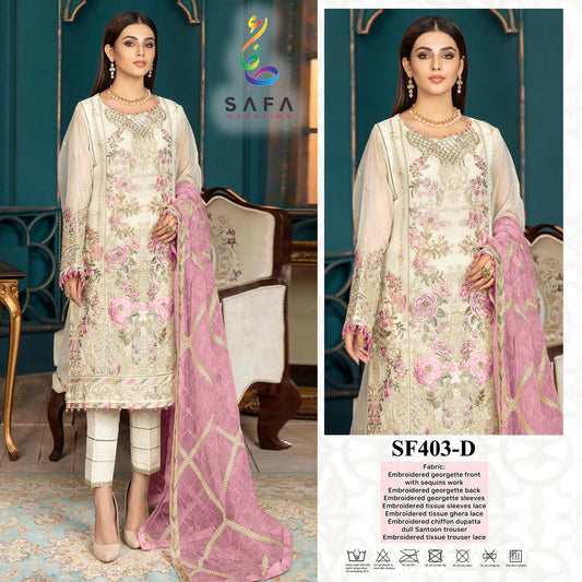 403-D Safa Creation Pakistani Readymade Suits