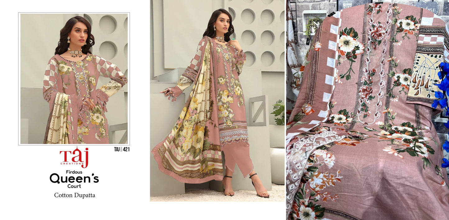 421 Taj Creations Pakistani Salwar Suits