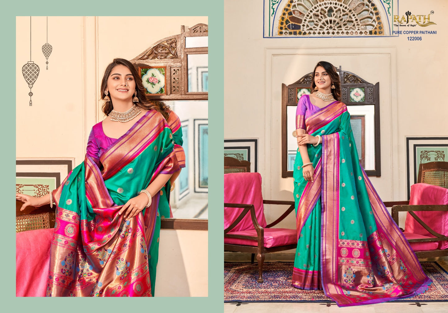 122006 Nitya Paithani Rajpath Sarees