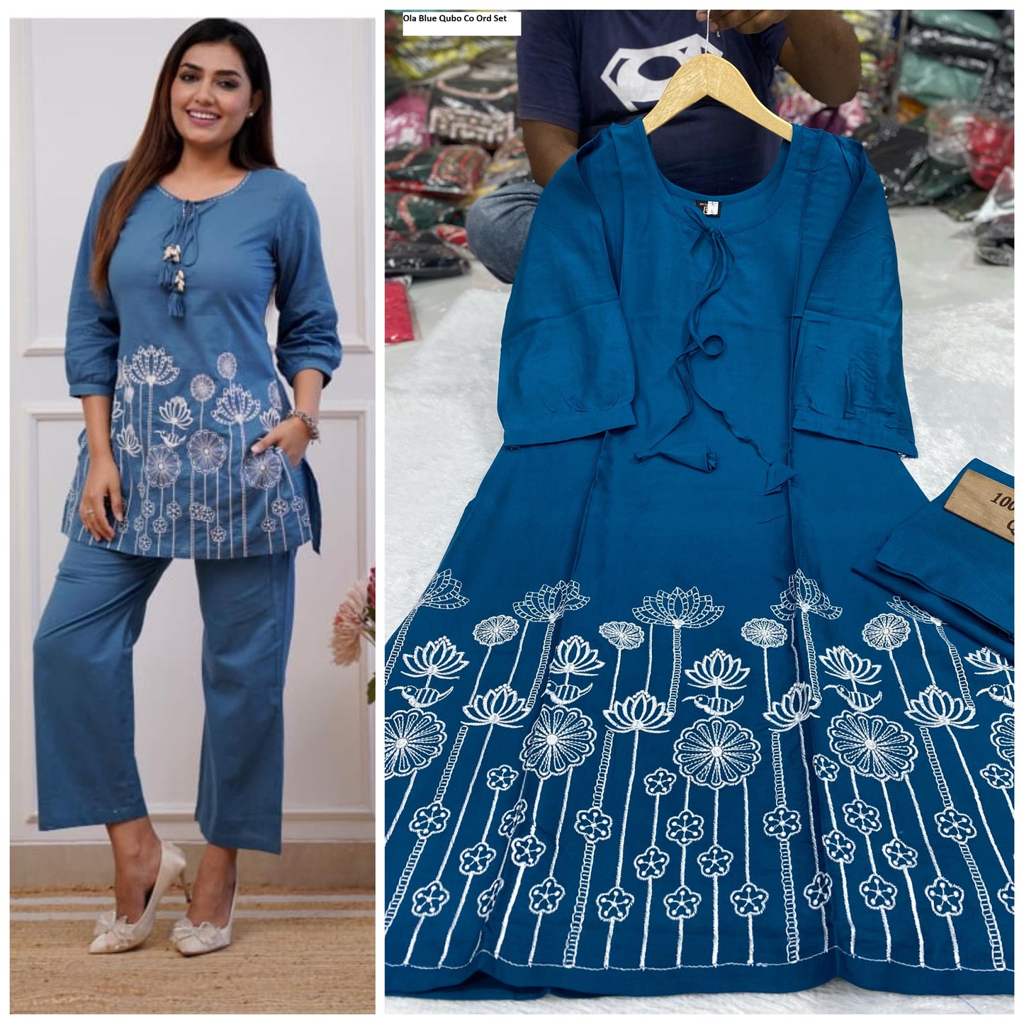 Ola Blue Qubo Co Ord Set