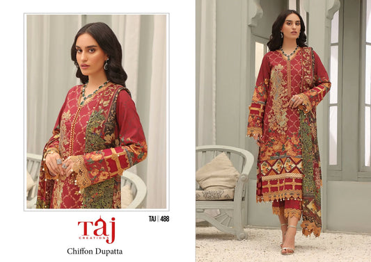 488 Taj Creations Pakistani Salwar Suits