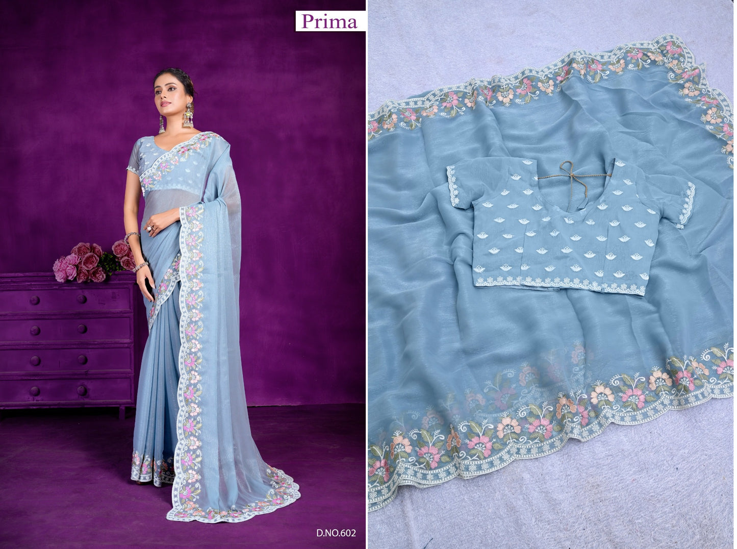 602 Prima Sarees