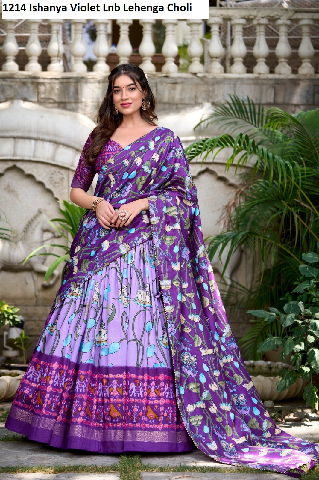 1214 Ishanya Violet Lnb Lehenga Choli