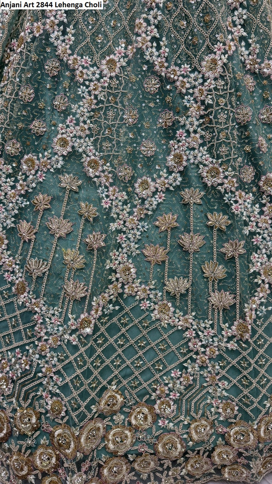 2844A Anjani Art Heavy Net Lehenga Choli