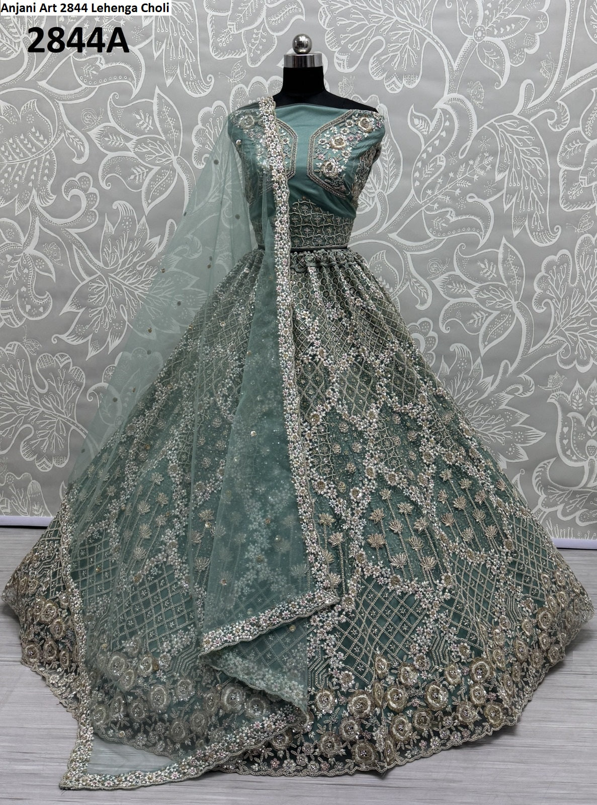 2844A Anjani Art Heavy Net Lehenga Choli