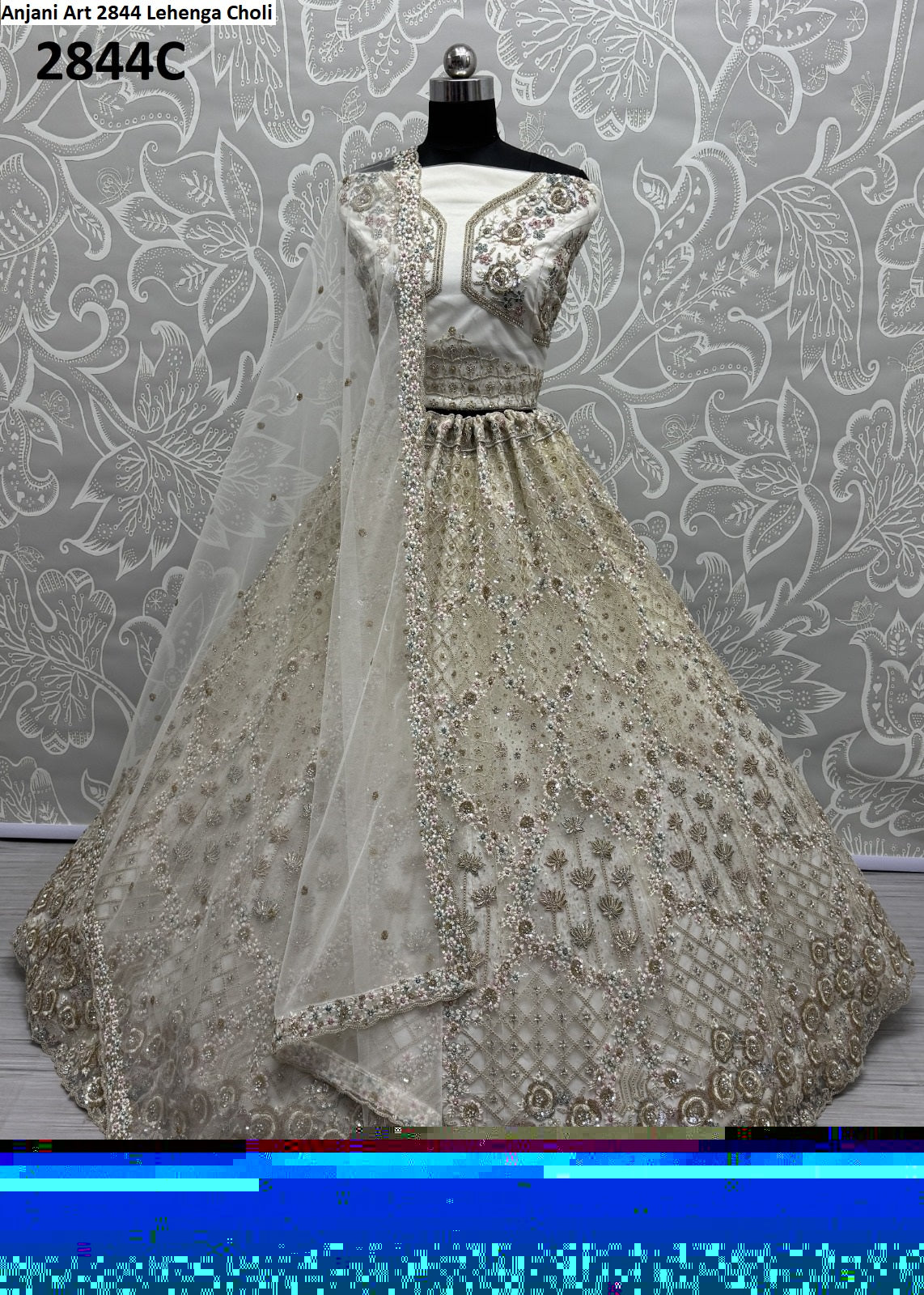 2844C Anjani Art Heavy Net Lehenga Choli
