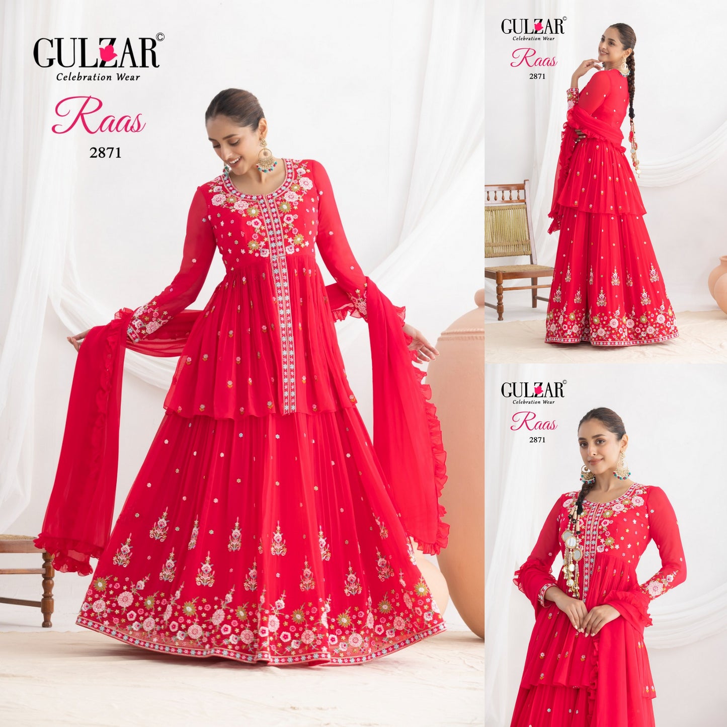 2871 Raas Gulzar Georgette Readymade Lehenga Choli
