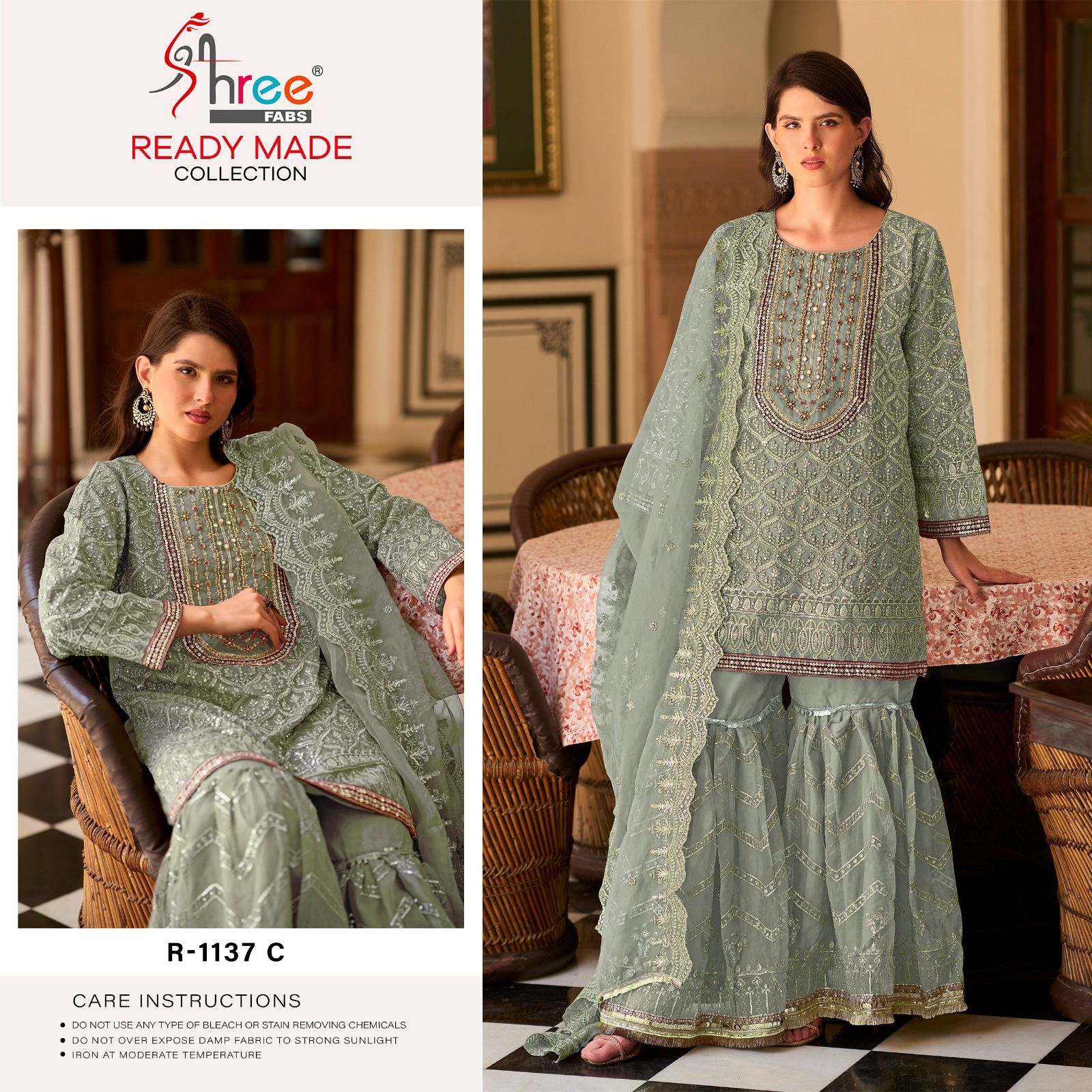 1137C Shree Fabs Pakistani Readymade Suits