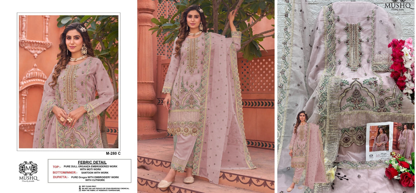 280C Colours Mushq Pakistani Salwar Suits