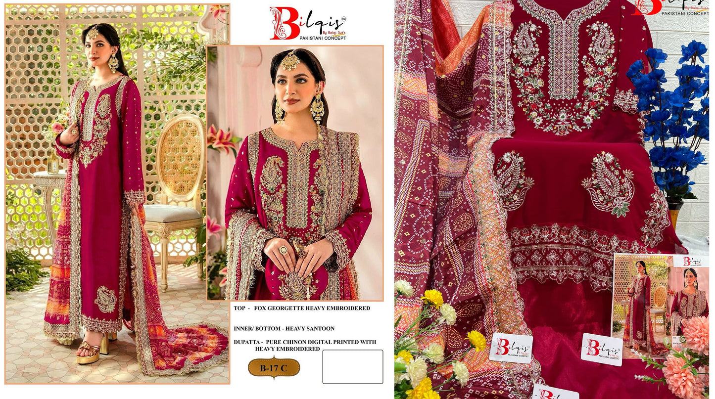 17C Bilqis Pakistani Salwar Suits