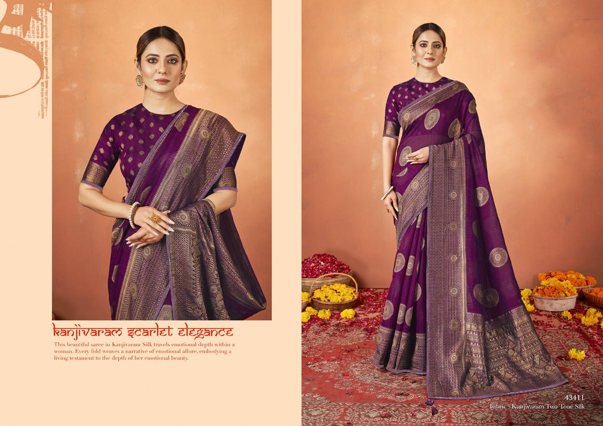 43411 Pradha Mahotsav Sarees