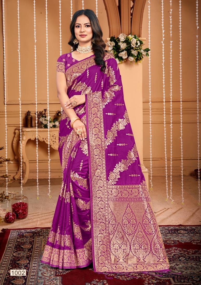 1002 Plazzo Silk Vol 1 Bunawat Sarees