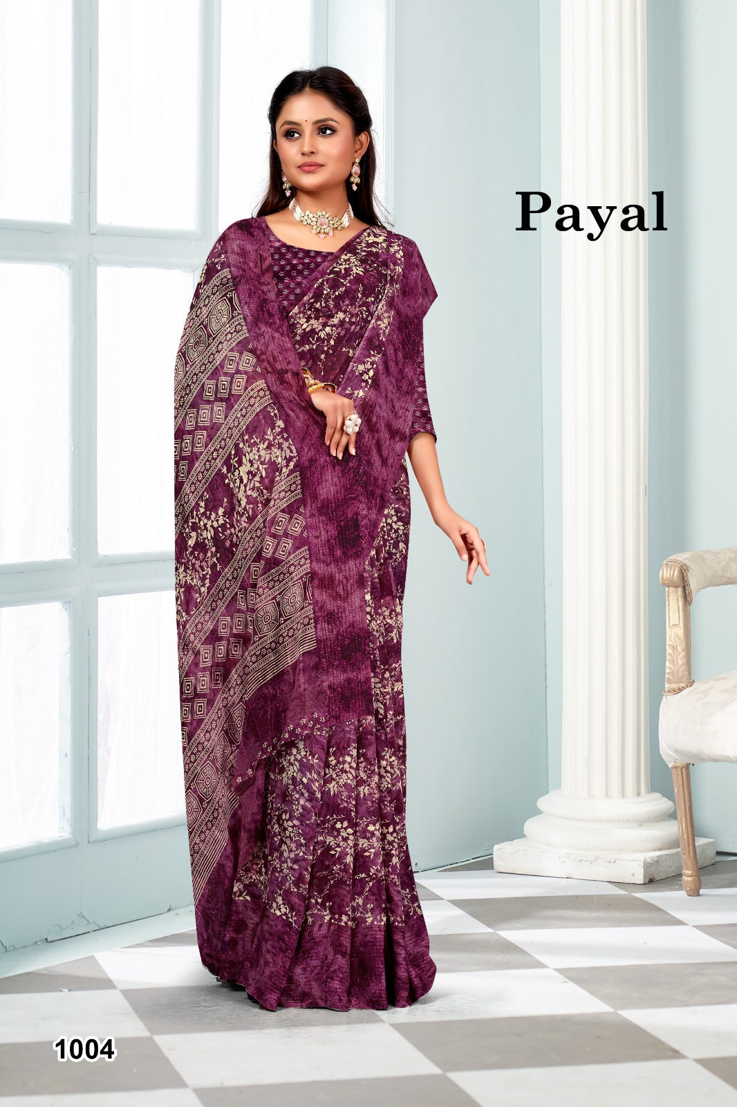 1004 Payal Mahamani Creation Sarees