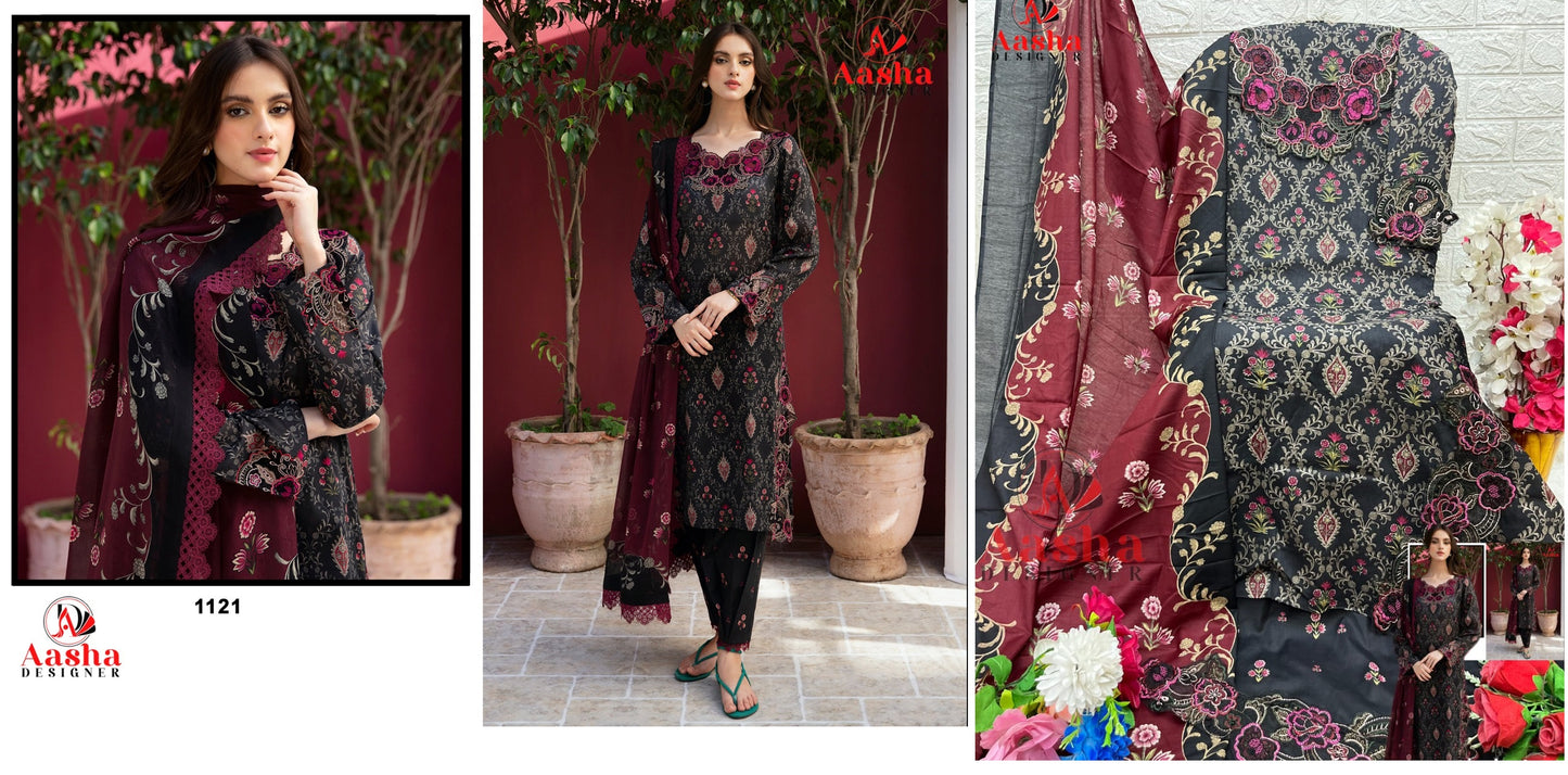 1121 Aasha Designer Pakistani Salwar Suits