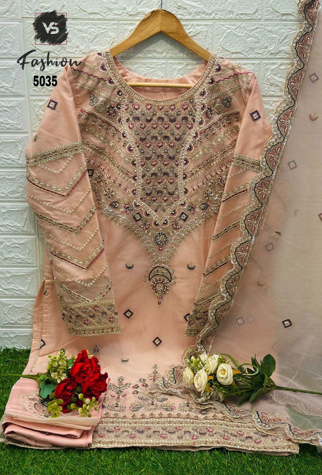 5035 Orange Vs Fashion Pakistani Readymade Suits